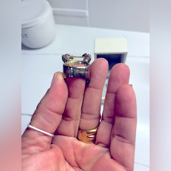 DANIEL SWAROVSKI Oversized Yellow Crystal Ring - Picture 4 of 5